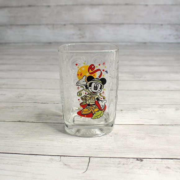 Vintage Walt Disney World Mickey Mouse Drinking Glass 2000 Millennium - Picture 6 of 11